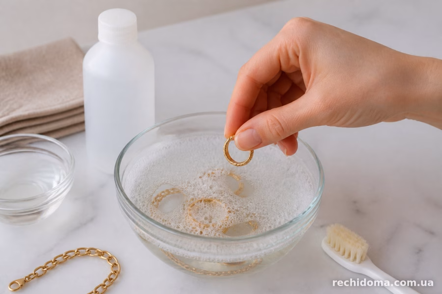 Крок за кроком: як почистити золото аміаком
